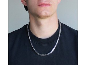 Pánský řetízek / řetěz z nerezové oceli silnější
