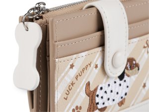 Peněženka s výšivkou jezevčíka 9x11 cm