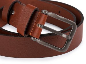 Pánský kožený pásek z buvolí kůže šíře 4 cm