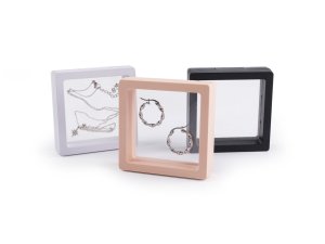 Rámeček / krabička s průhlednou fólií k originálnímu dárkovému balení 7x7 cm