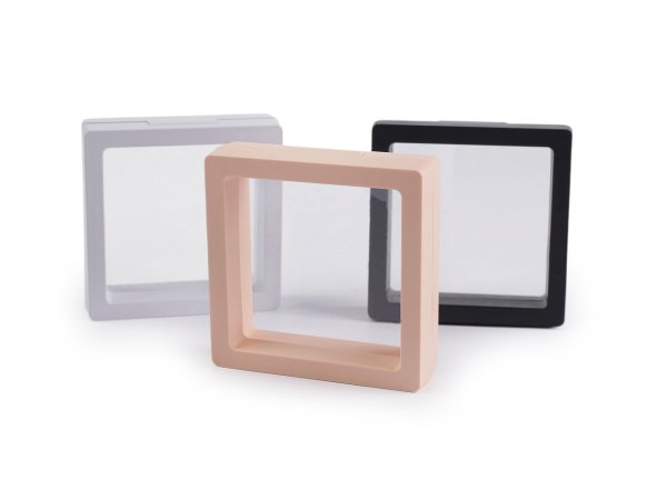 Rámeček / krabička s průhlednou fólií k originálnímu dárkovému balení 7x7 cm