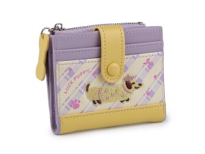 Peněženka s výšivkou jezevčíka 9x11 cm