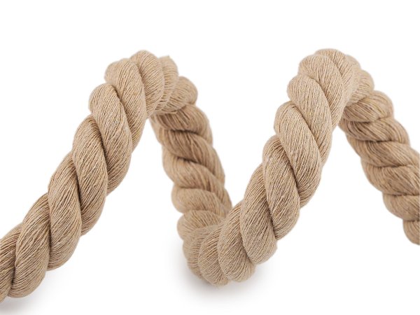 Bavlněná šňůra kroucená Ø20 mm macrame