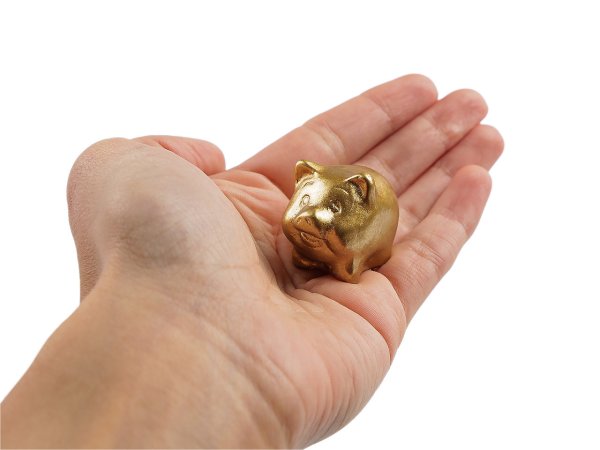 Mini zlaté prasátko pro štěstí