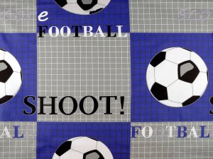 Bavlněná látka / plátno fotbal