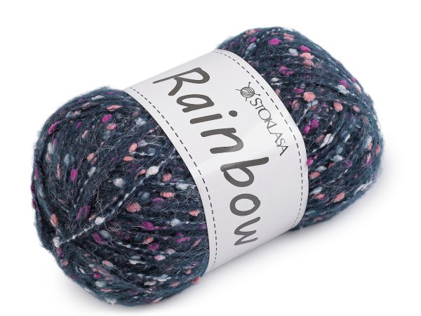 Pletací příze mohérová Rainbow 100 g