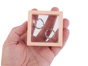 Rámeček / krabička s průhlednou fólií k originálnímu dárkovému balení 7x7 cm