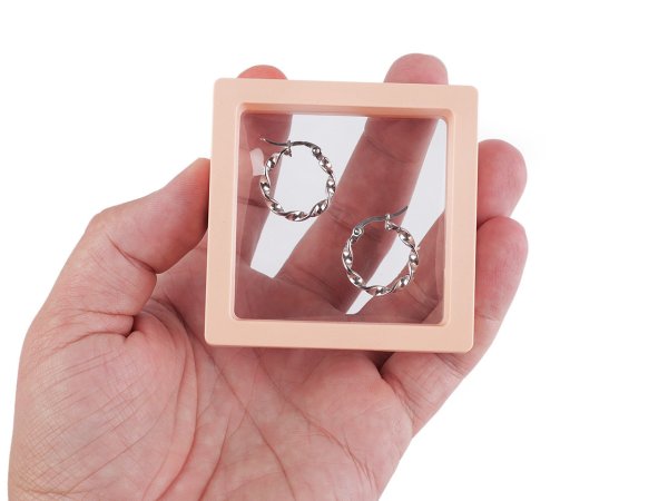 Rámeček / krabička s průhlednou fólií k originálnímu dárkovému balení 7x7 cm