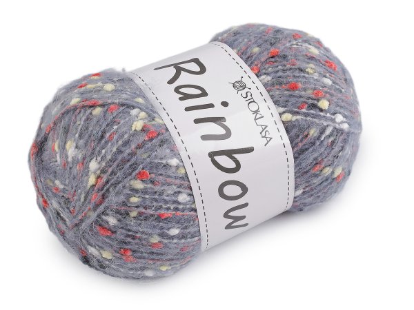 Pletací příze mohérová Rainbow 100 g