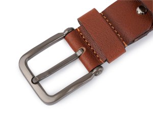 Pánský kožený pásek z buvolí kůže šíře 4 cm