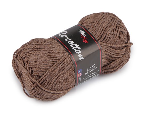 Bavlněná pletací příze Re-Cotton 50 g