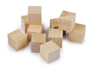 Dřevěná kostka - polotovar k dotvoření 3x3 cm