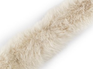 Našívací oděvní / dekorační kožešina plochá šíře 9 cm