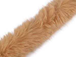 Všívací oděvní / dekorační kožešina kulatá šíře 7 cm