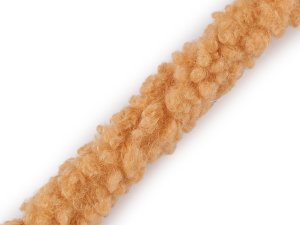 Všívací lemovka / lampas imitace beránka kulatý šíře 3,5 cm