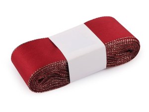 Stuha taftová s lurexem šíře 40 mm