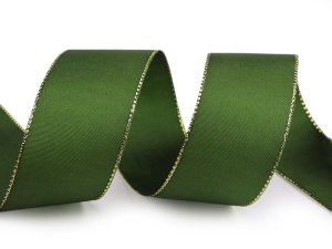 Stuha taftová s lurexem šíře 40 mm
