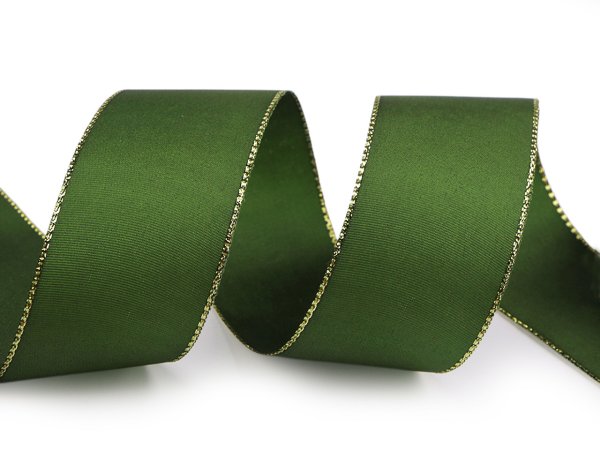 Stuha taftová s lurexem šíře 40 mm