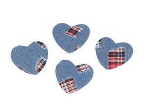 Nažehlovačka srdce jeans