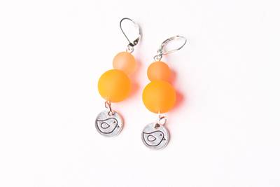 Ketlované neonové náušnice a náhrdelník - 2