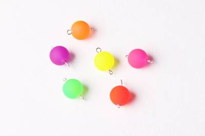 Ketlované neonové náušnice a náhrdelník - 8